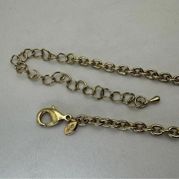 Premier Designs Crystal Statement Necklace Gold Tone Black Gray Bib - Picture 8 of 8